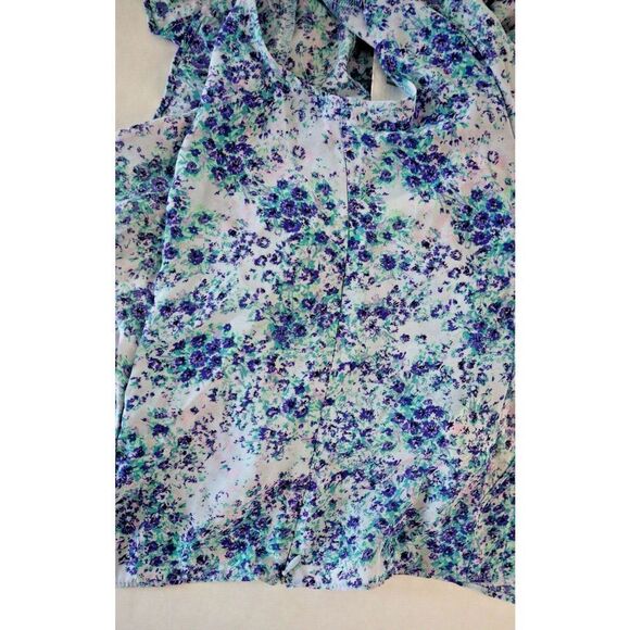 BCBGeneration Women's Sz XS Floral Print Woven Flutter Sleeve Top Blouse $68 - Picture 9 of 13